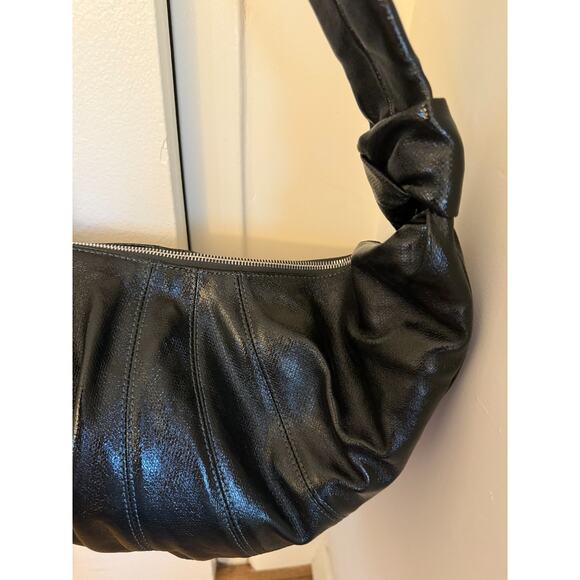 Lemaire croissant large coated messenger bag - Forest green - Picture 4 of 11